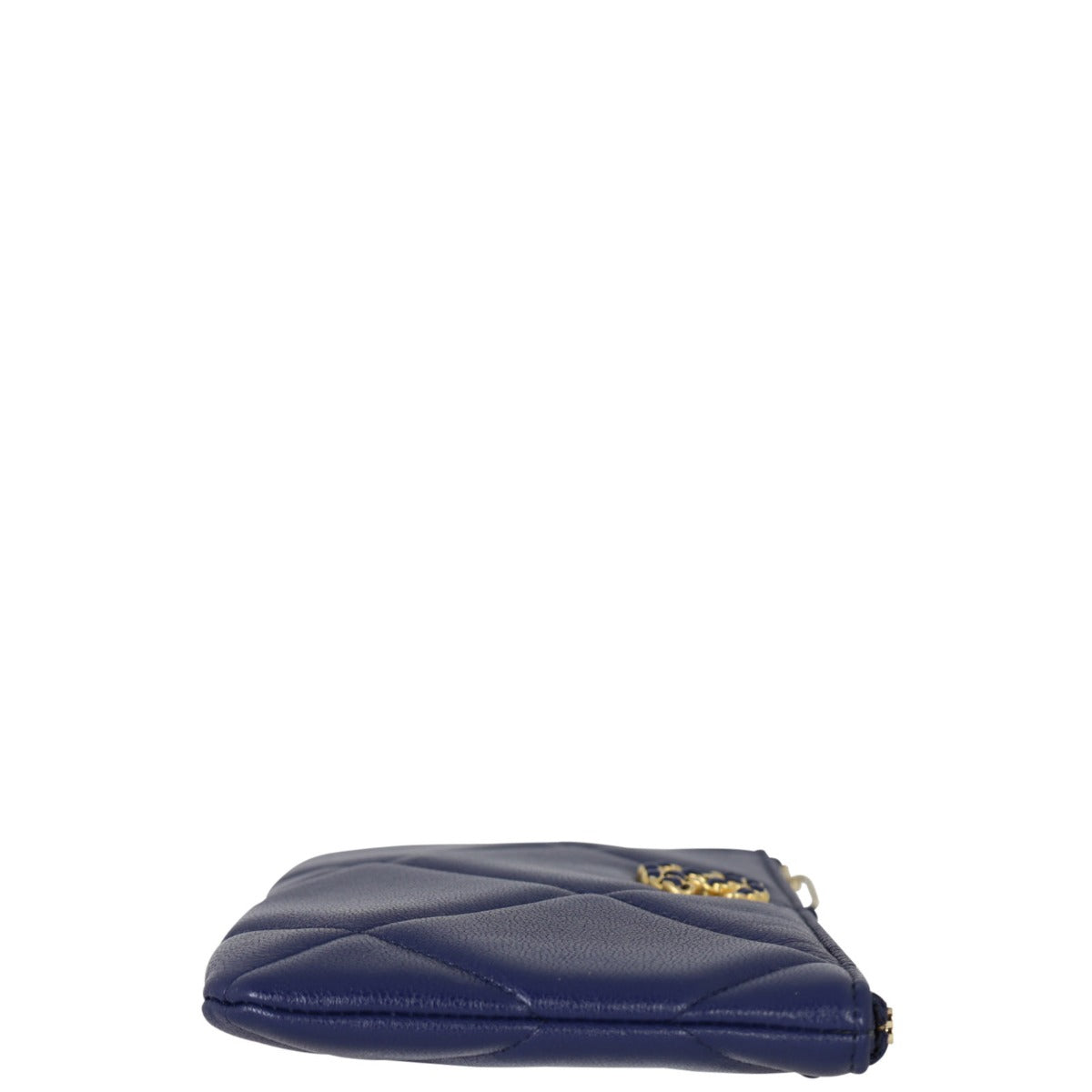 Chanel 19 O-Case Handbag Blue Small