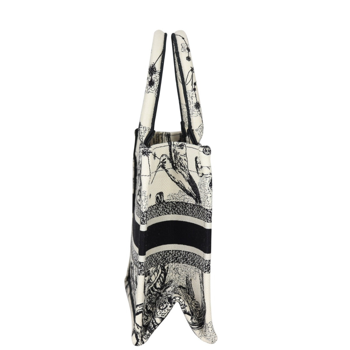 Dior Book Tote Toile De Jouy Zodiac Handbag Small Tote Bag