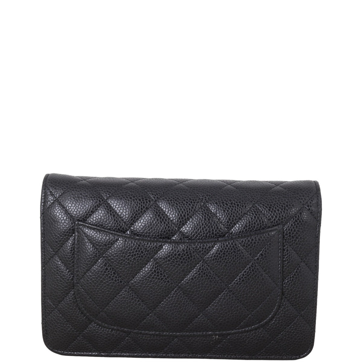 Chanel Classic Wallet on Handbag Quilted Black Crossbody Bag