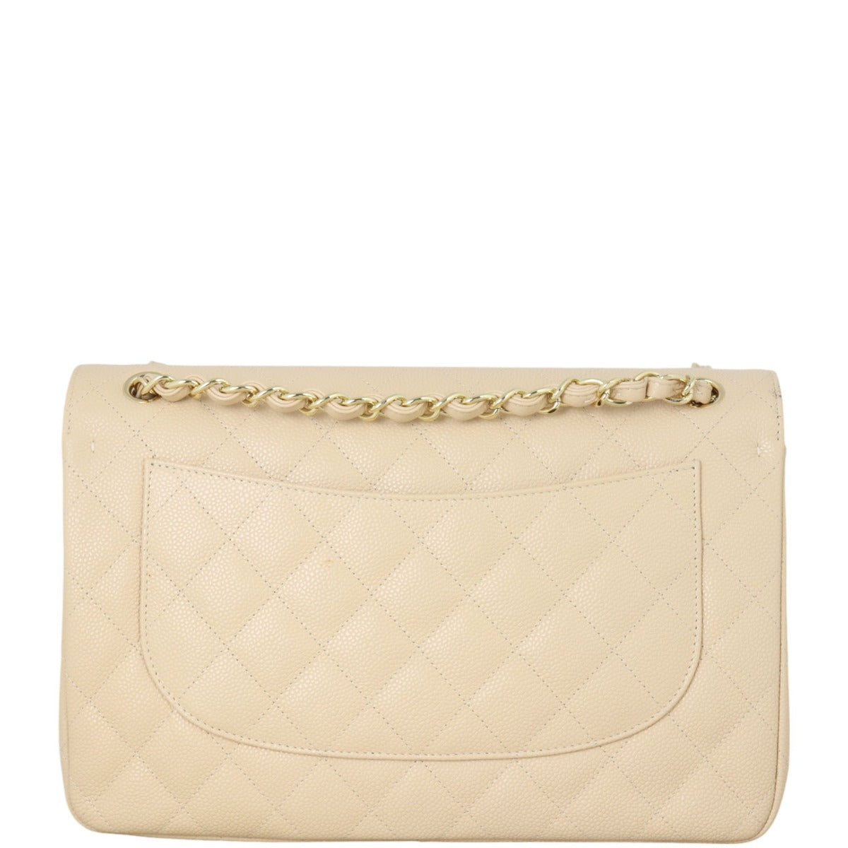 Chanel Classic Double Jumbo Handbag Quilted Brown Crossbody Bag