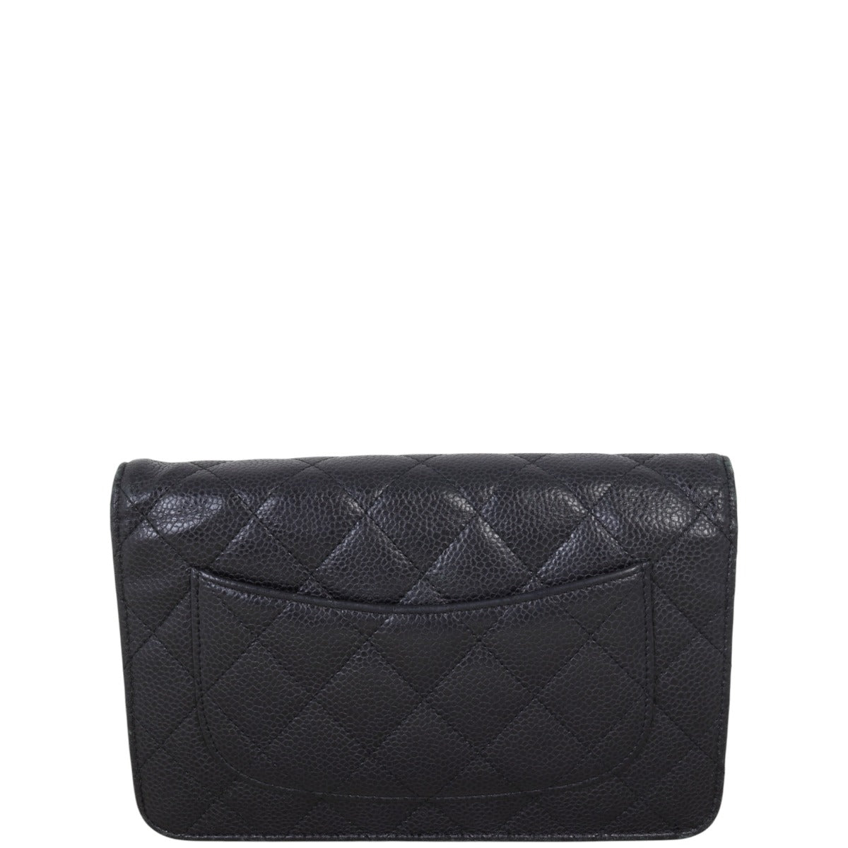 Chanel Classic Wallet on Handbag Black Chain Crossbody Bag