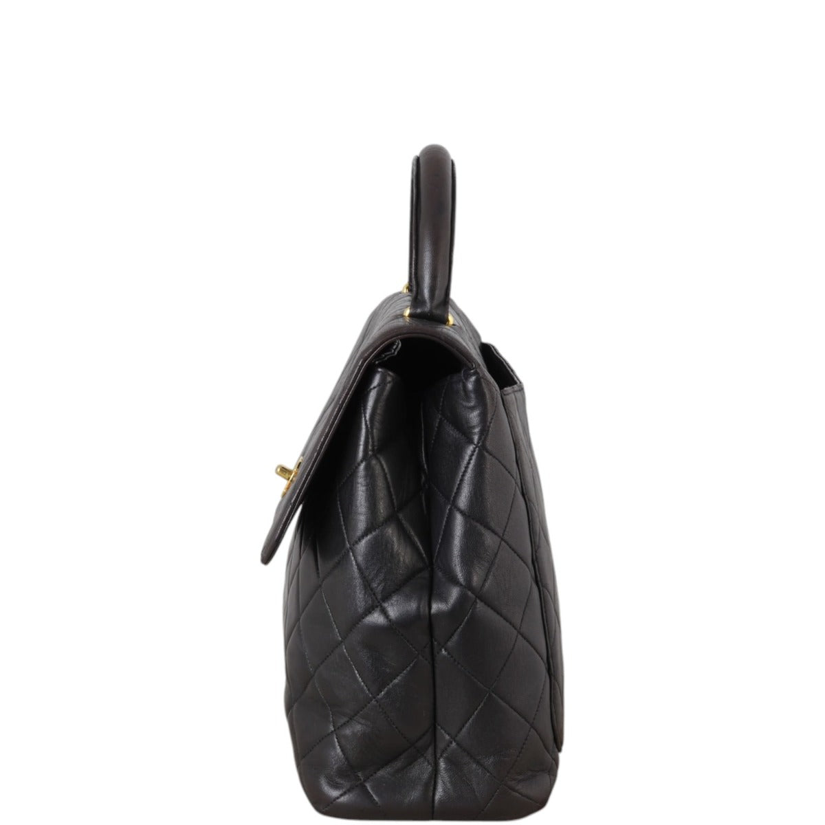 Chanel Kelly Satchel Quilted Black Satchel Bag