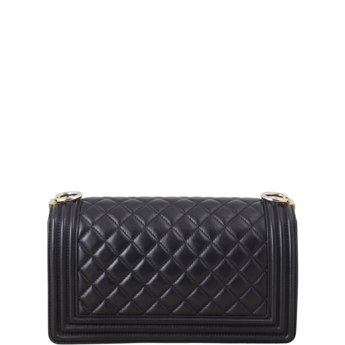 Chanel Boy Old Handbag Quilted Black Crossbody Bag Medium 31012025