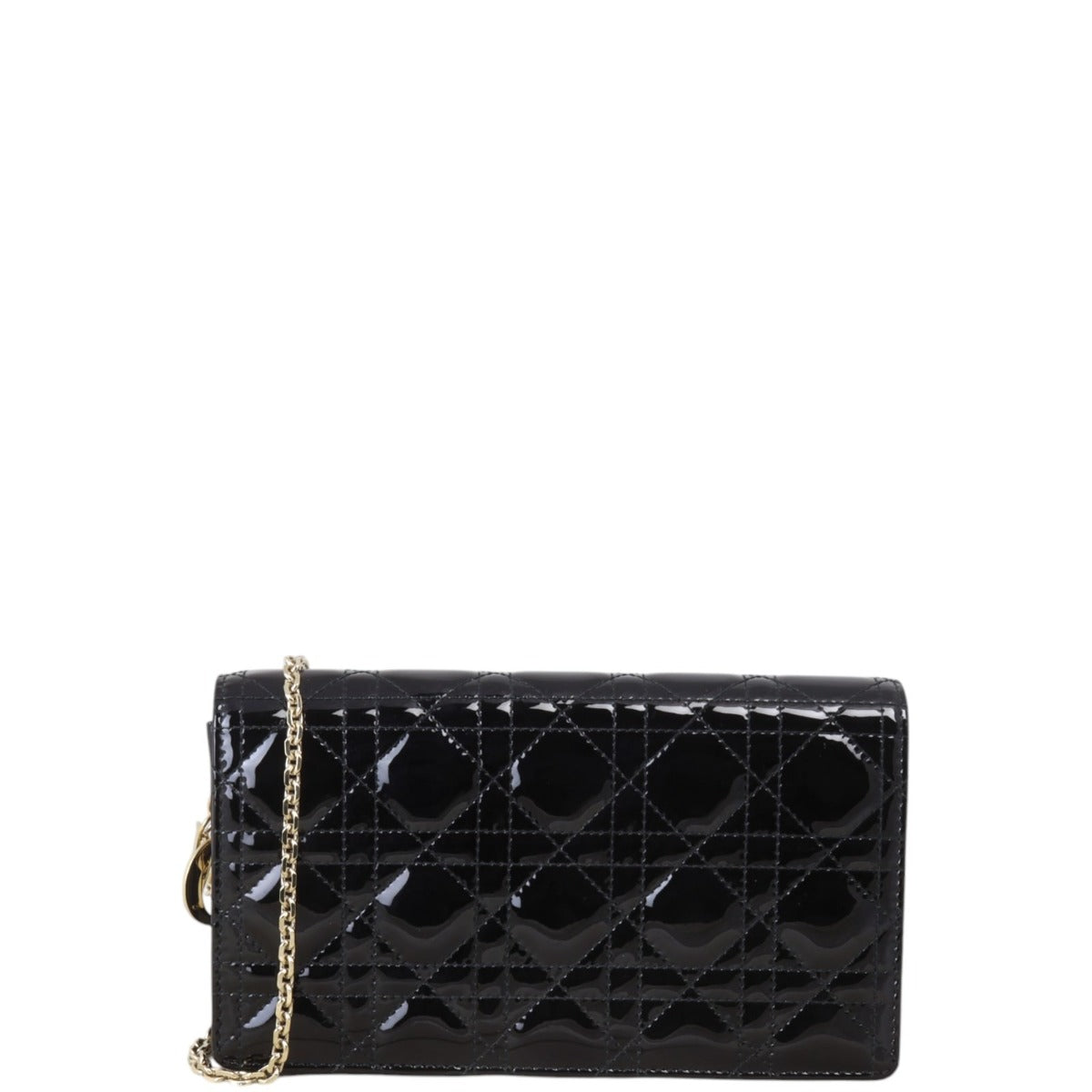 Dior Crossbody Bag Lady Cannage Pouch 6 Patent Mini Small Shoulder Bag