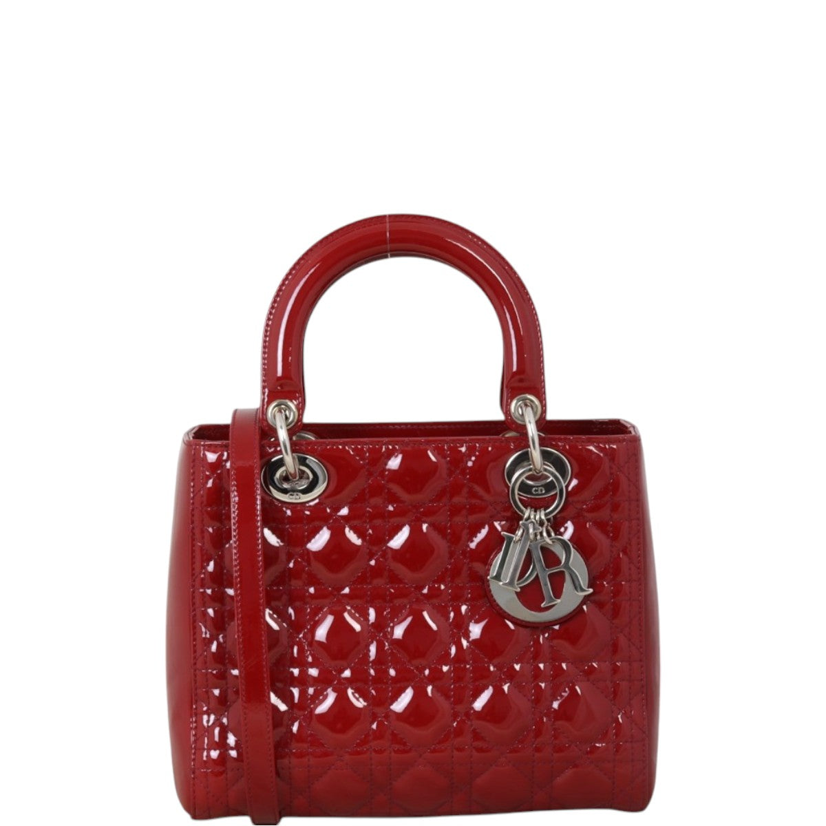Dior Crossbody Bag Lady 16 Patent Medium Shoulder Bag