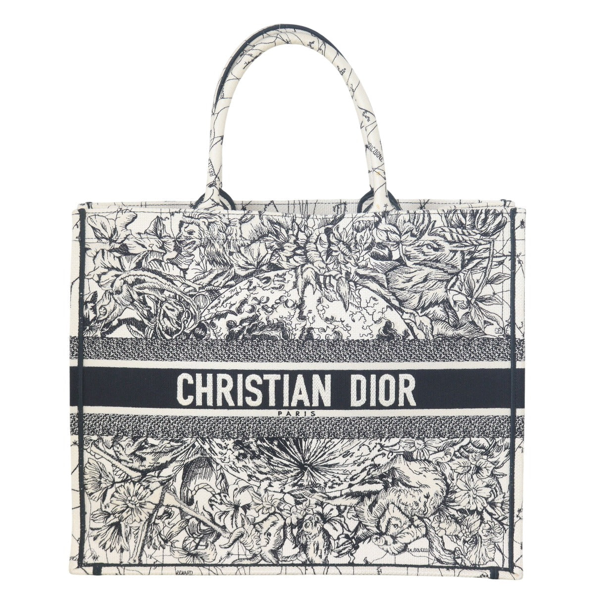 Dior Tote Bag Book Tote Zodiac Canvas Large