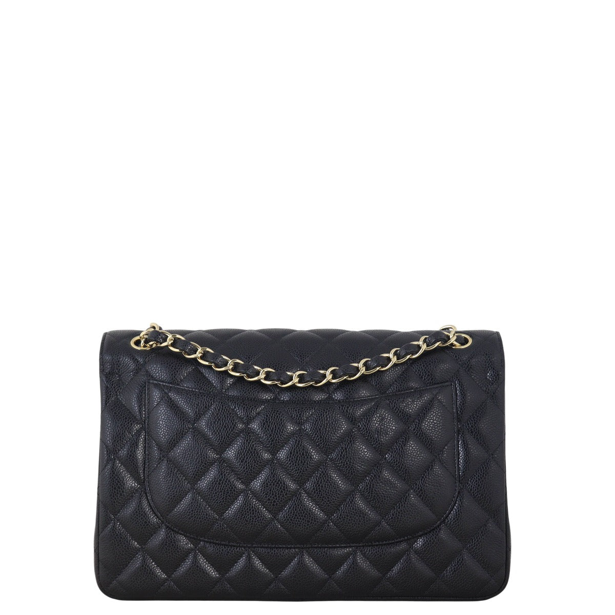 Chanel Classic Double Jumbo Caviar Handbag Quilted Black Crossbody Bag Jumbo 21052025