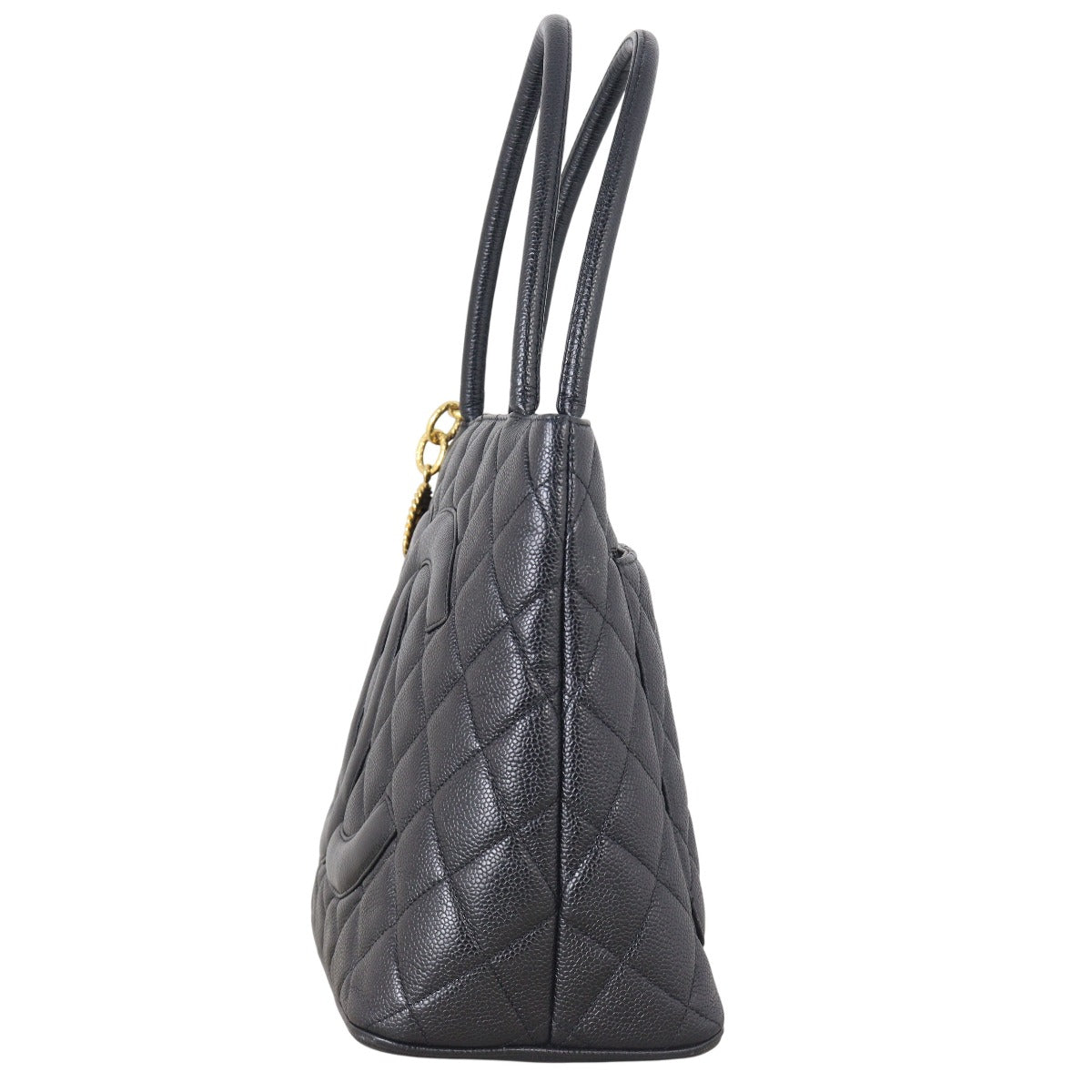 Chanel Medallion Tote Quilted Black Tote Bag Tote 29052025