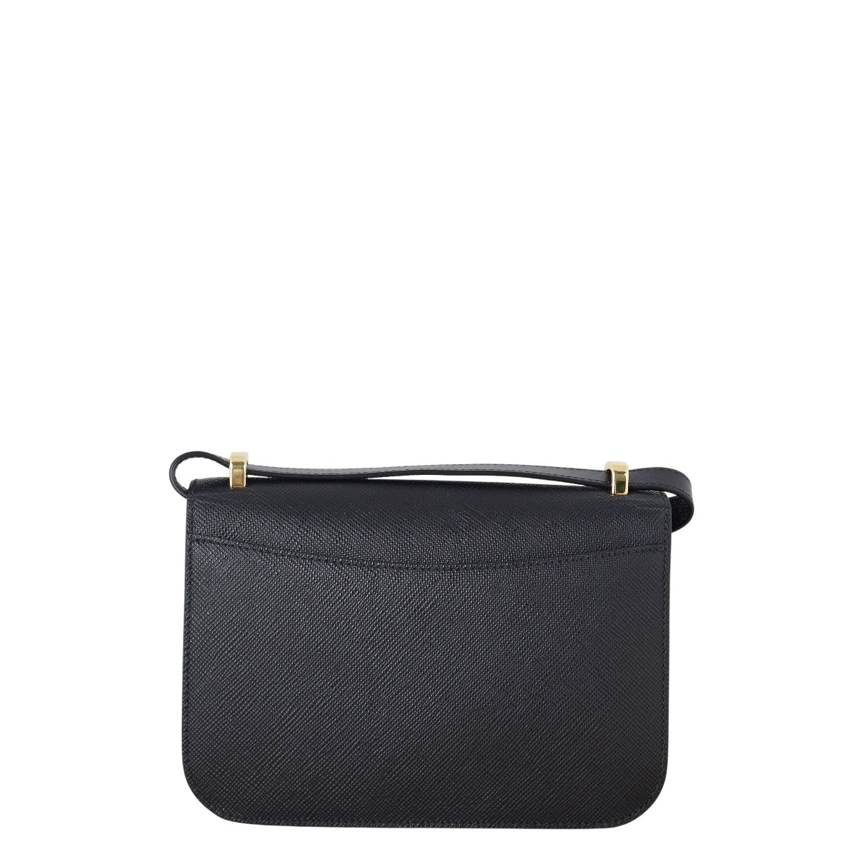 Prada Saffiano Cuir Embleme Shoulder Bag Flap