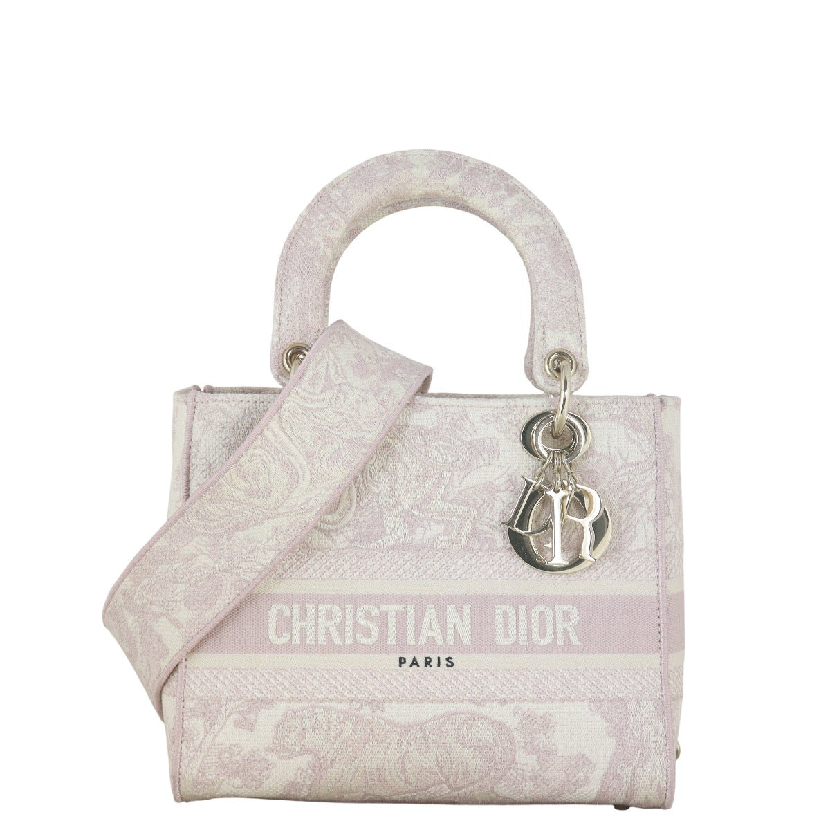 Dior Shoulder Bag Lady D-Lite 3 Canvas Medium