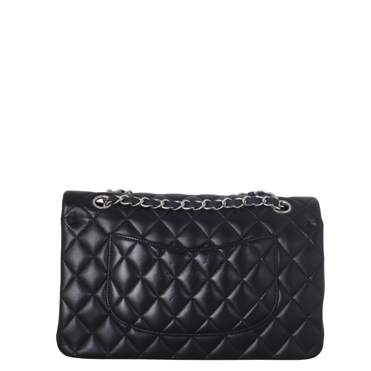 Chanel Classic Double Flap Lambskin Handbag Quilted Black Shoulder Bag