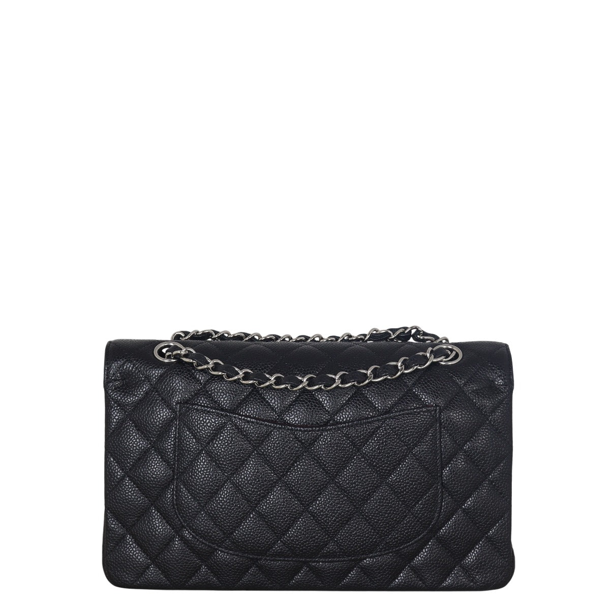 Chanel Classic Double Flap Lambskin Handbag Quilted Black Shoulder Bag Medium 29072025