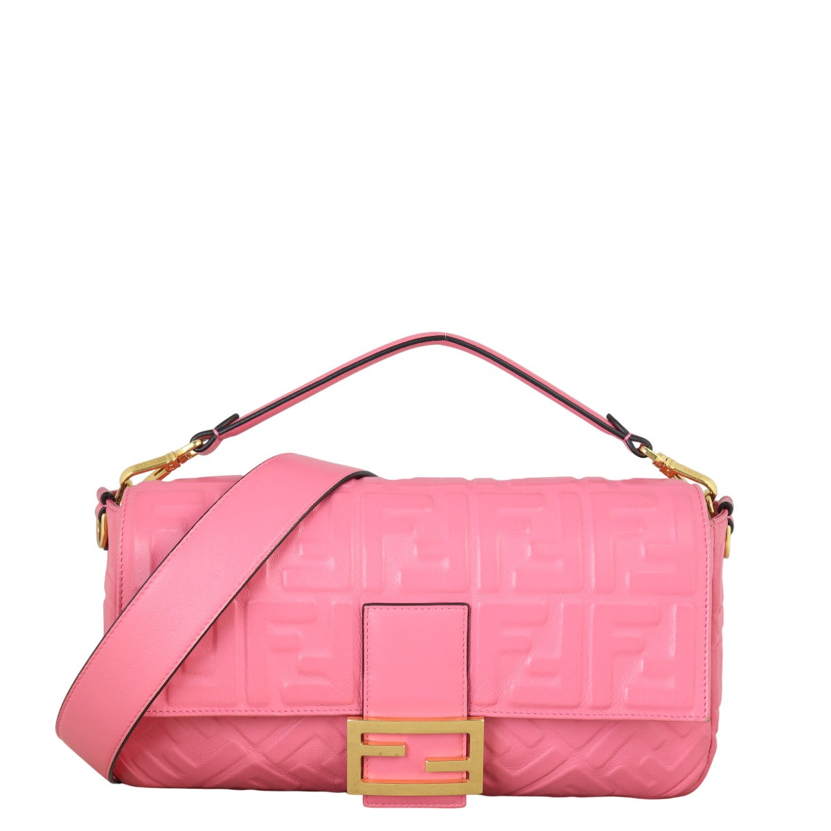 Fendi Shoulder Bag Baguette Bag Embossed