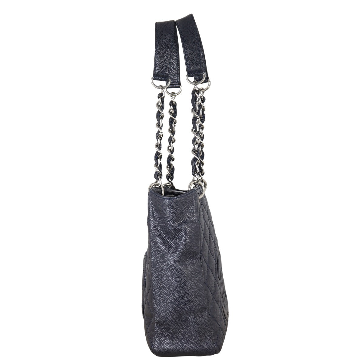 Chanel Petite Shopping Tote Quilted Black Shoulder Bag