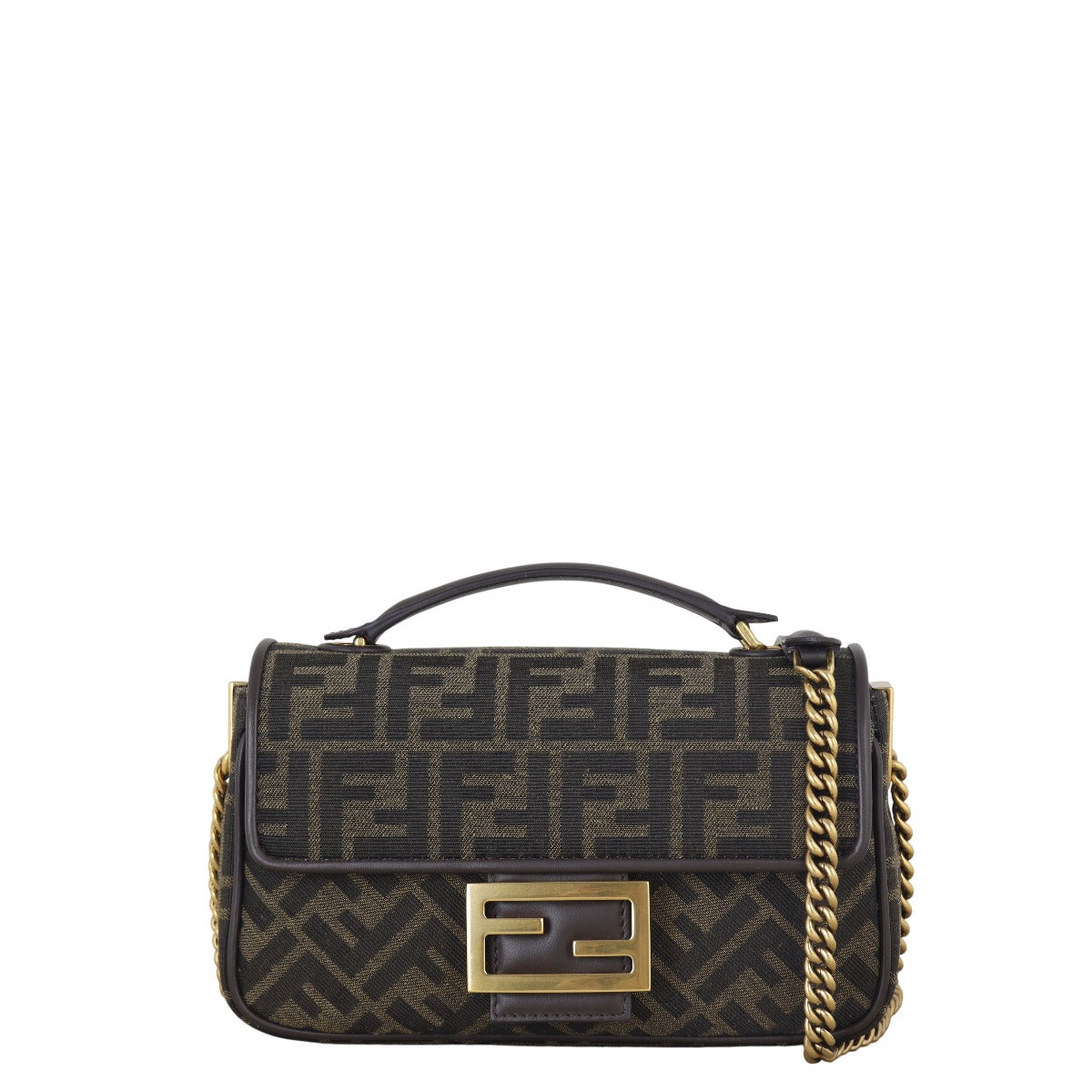 Fendi Shoulder Bag Baguette Midi Bag Chain