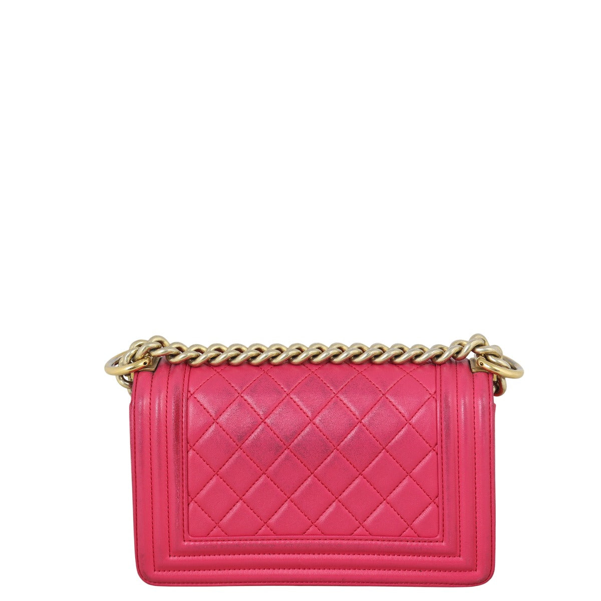 Chanel Boy Handbag Quilted Pink Crossbody Bag Small 12092025