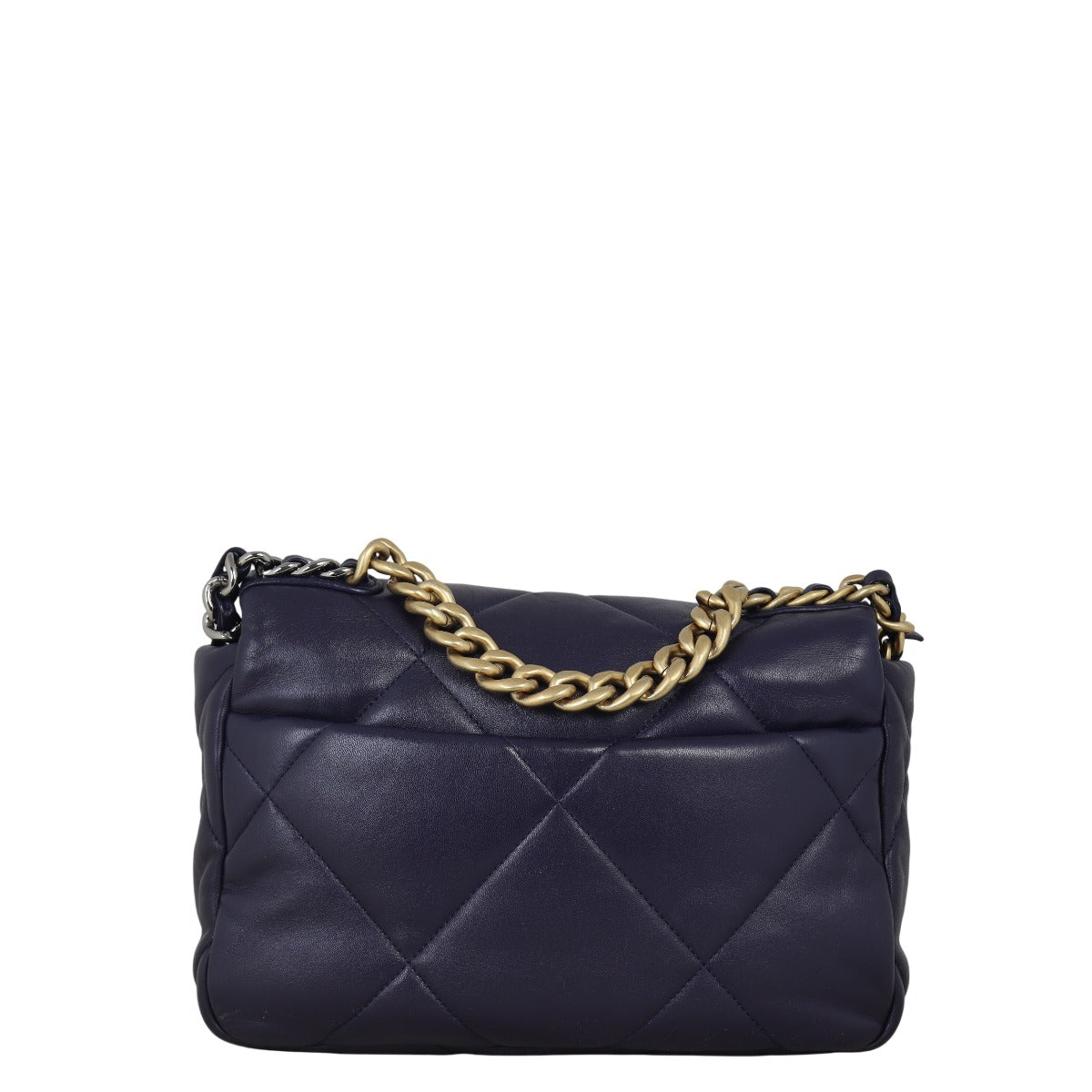 Chanel 19 Flap Bag Quilted Blue Crossbody Bag