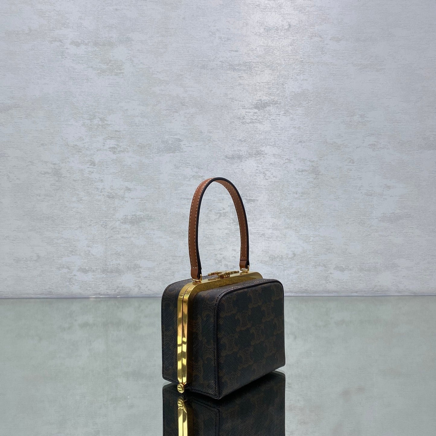 Top Quality Triomphe Minaudiere In Triomphe For Canvas Brown Travel Bag