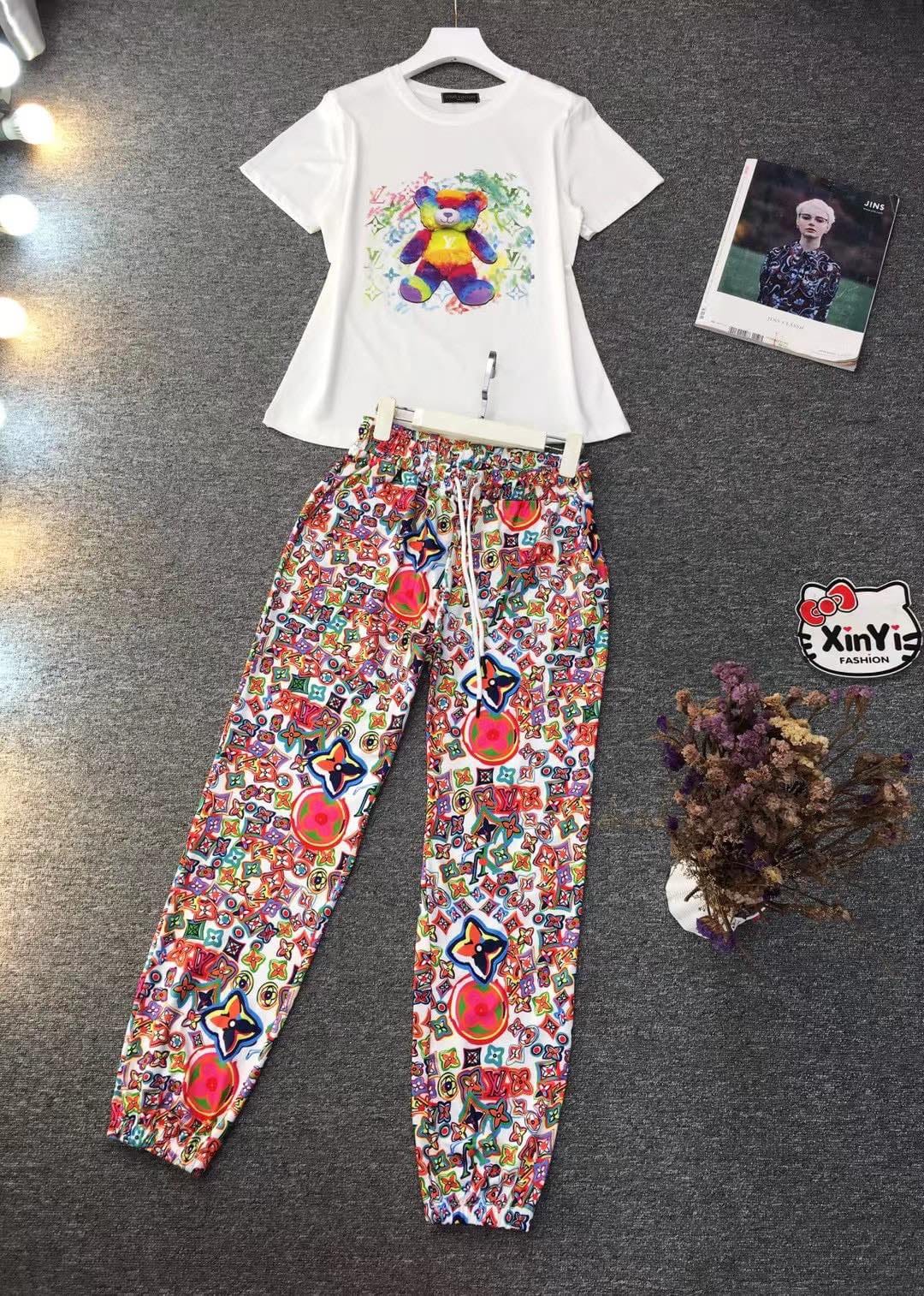 Louis Vuitton Jogger and Tshirts Set