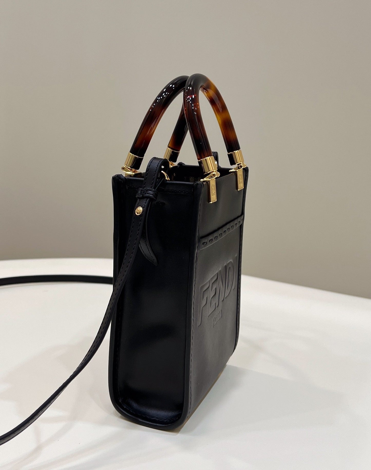 Sunshine Shopper Black Mini Tote Bag Bag 13Cm5In
