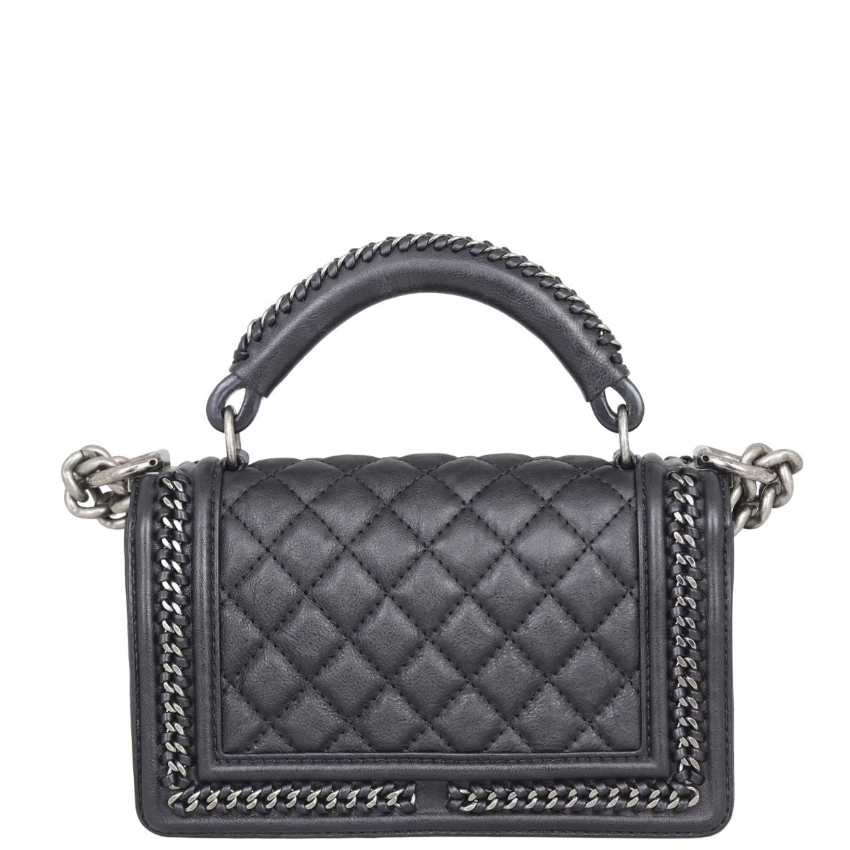 Chanel Boy Paris-Rome Top Handle Small Chain Handbag