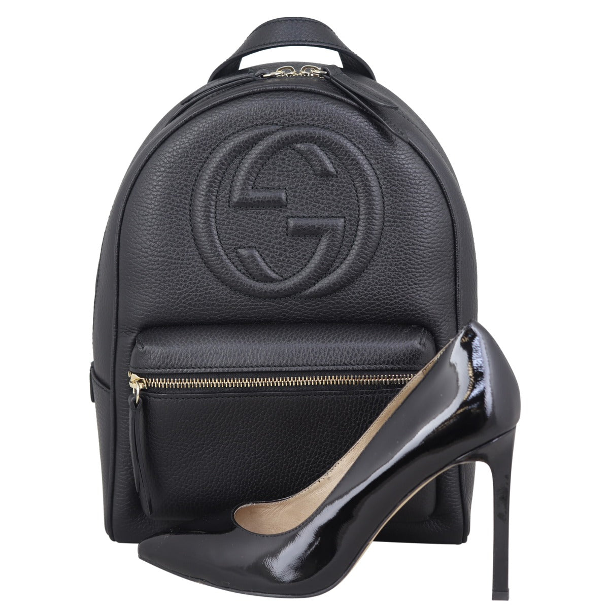Gucci Soho Leather Chain Backpack