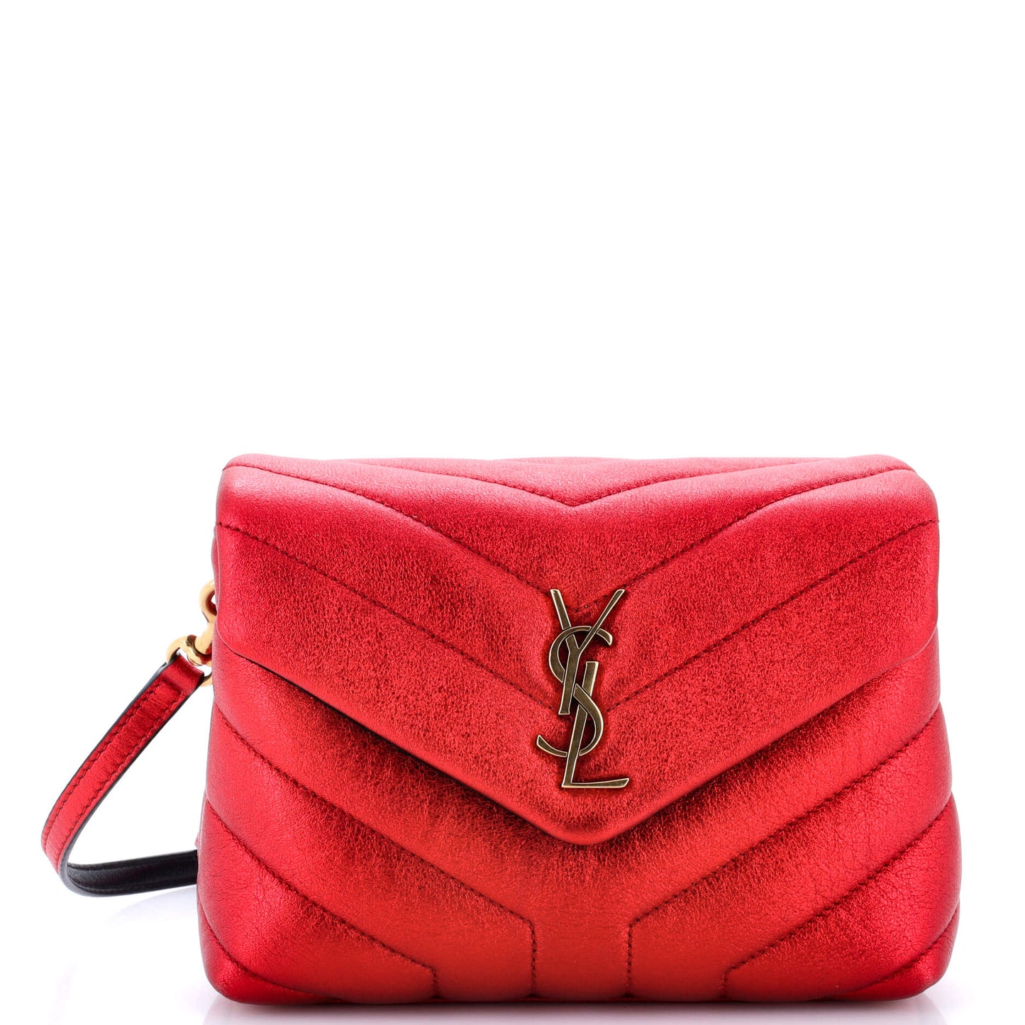 YSL Saint Laurent Saint Laurent Trending Loulou Shoulder Bag Chevron Suede Matelasse