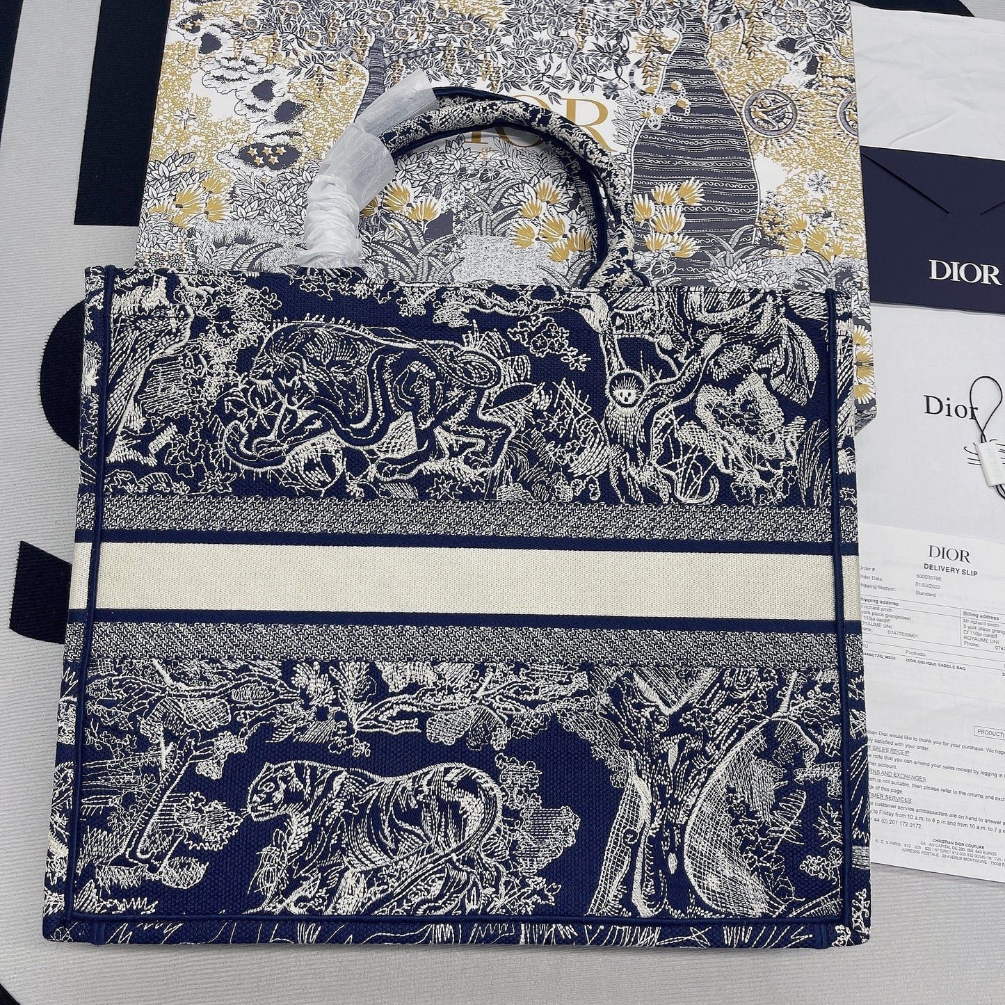 Book Cd Blue Multicolor Large Book Tote Bag
