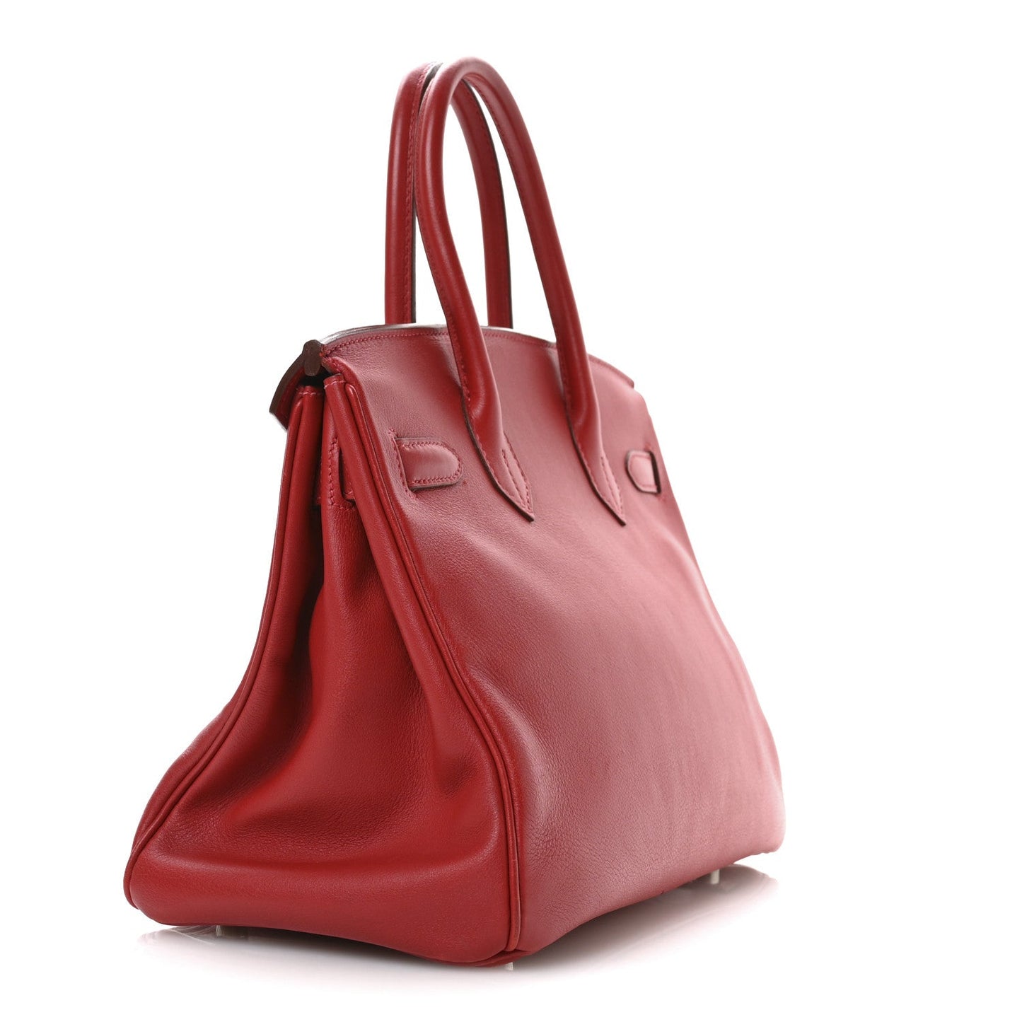 Hermes Swift Birkin Rouge Vif Handbag Travel Bag