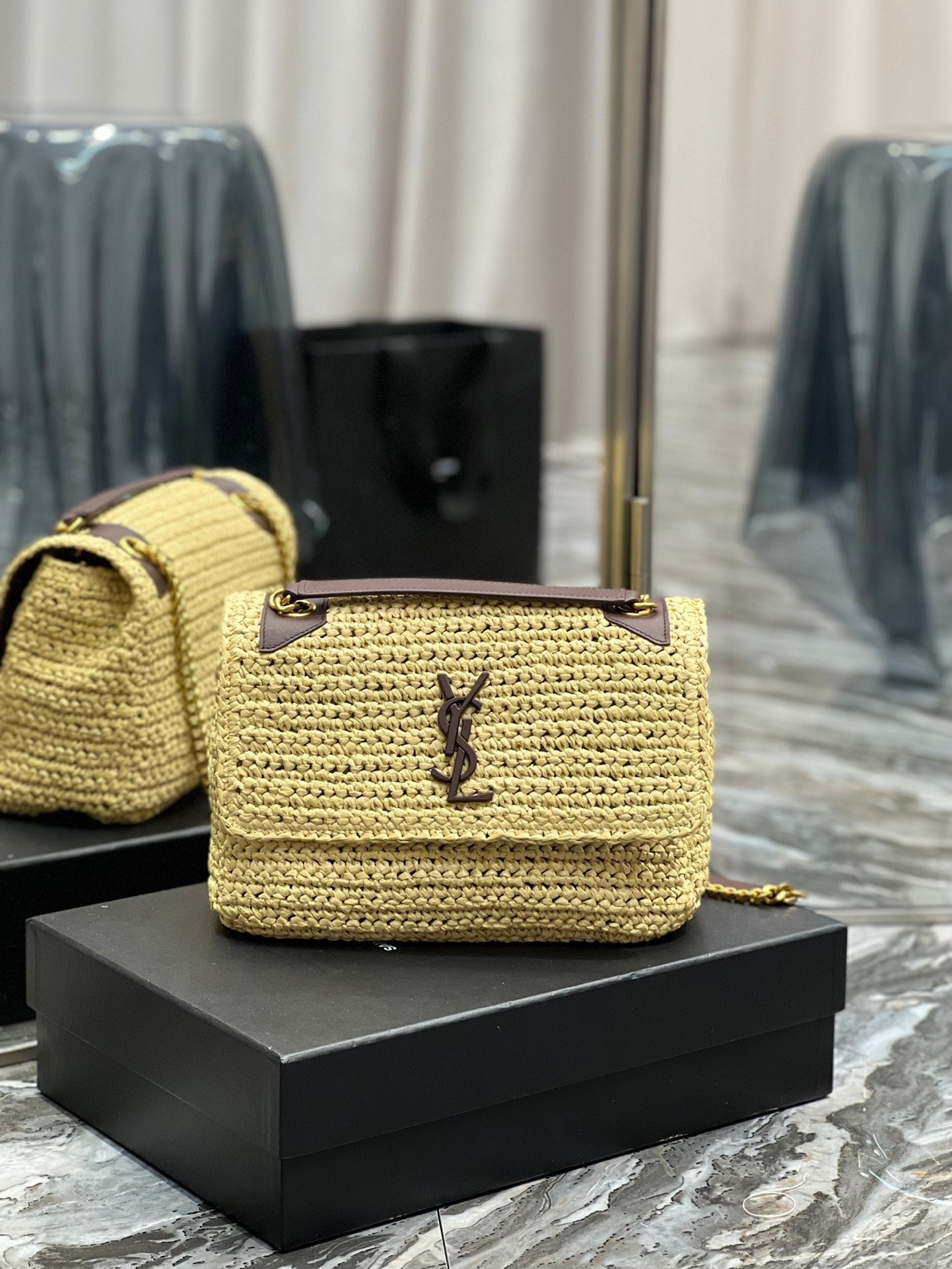 YSL Saint Laurent Niki Shoulder Bag Chain Ysl 633187Gucci66W7069 3407