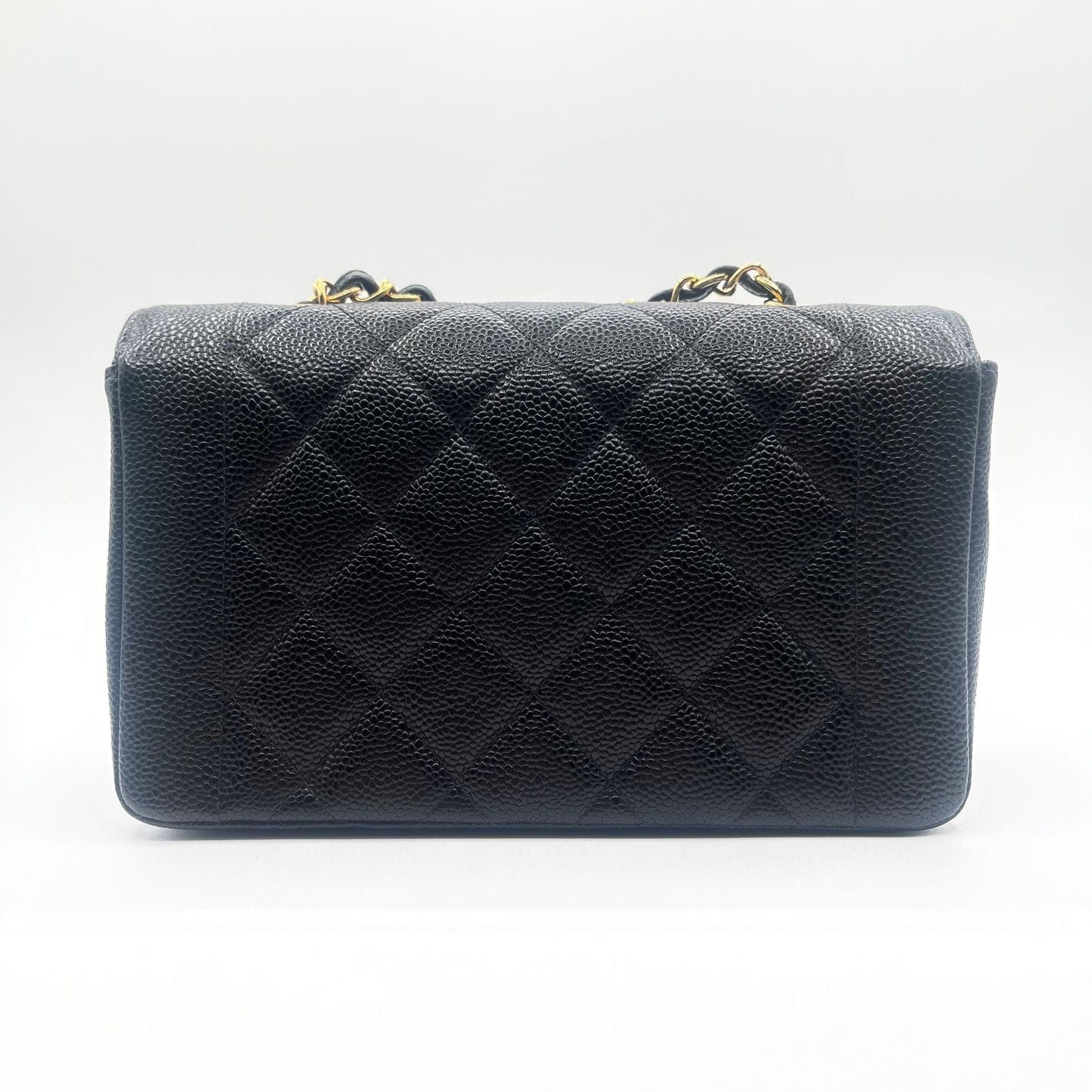 Chanel Diana Small Black Caviar GHW ASC3888