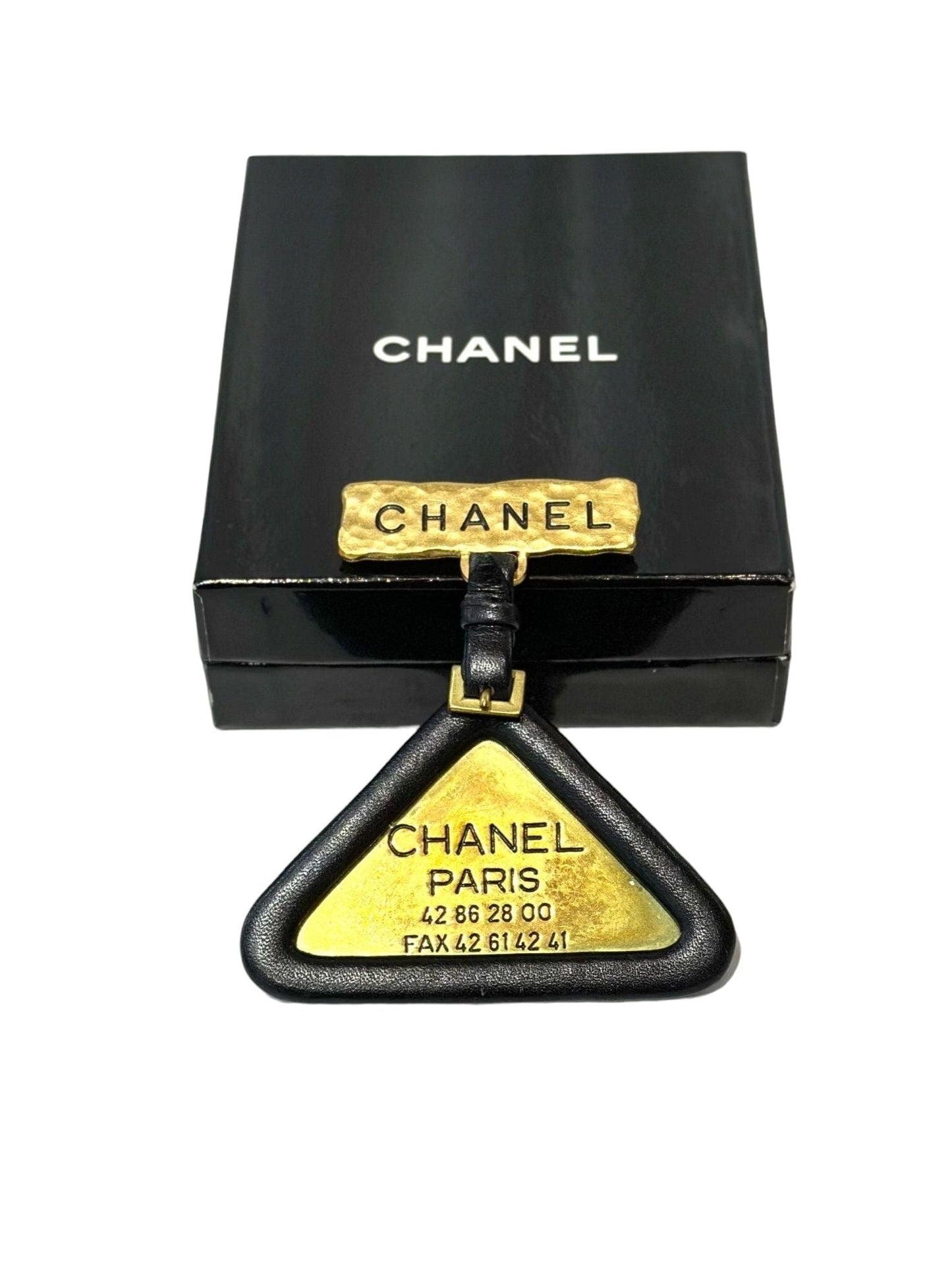 Chanel Name Triangle Tag Brooch 94P