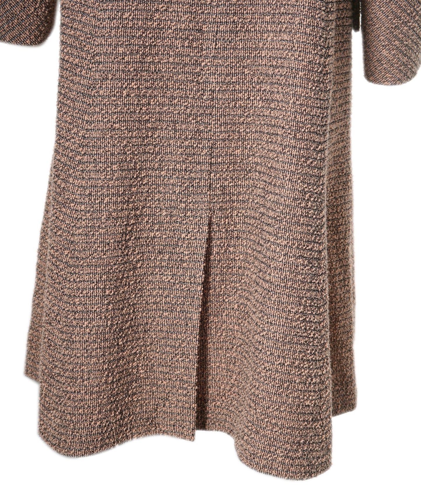 Chanel Dusty Pink Tweed Coat with CC Buttons Size FR 40 (UK 12) ASL9733