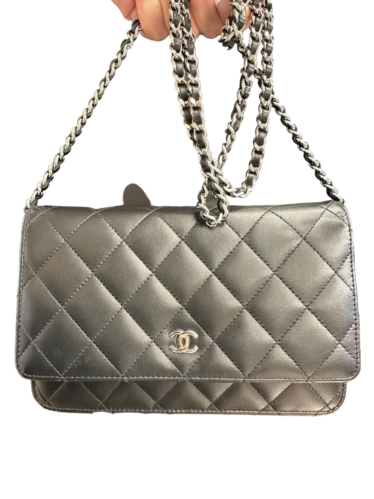 Chanel Black Lambskin WOC