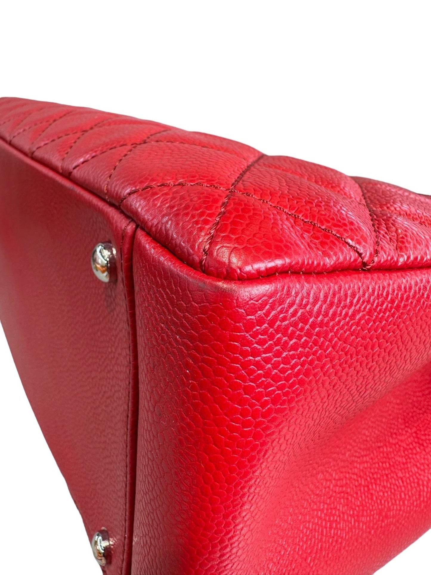 Chanel GST Large Red Caviar Bag