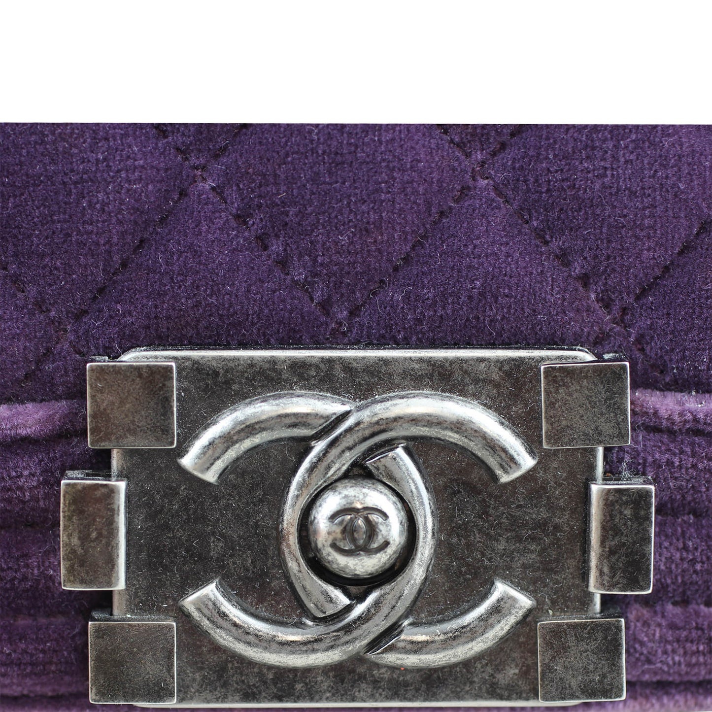 Chanel Boy Velvet Handbag Small