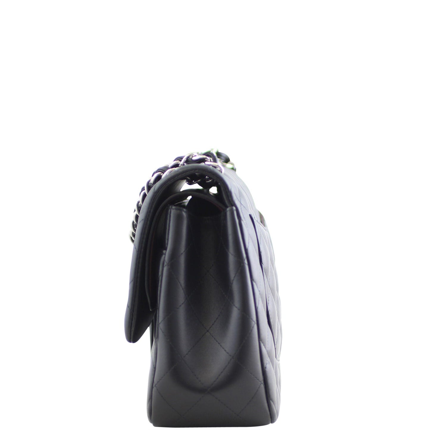 Chanel Classic Double Jumbo Lambskin 19 Series Handbag Black Flap