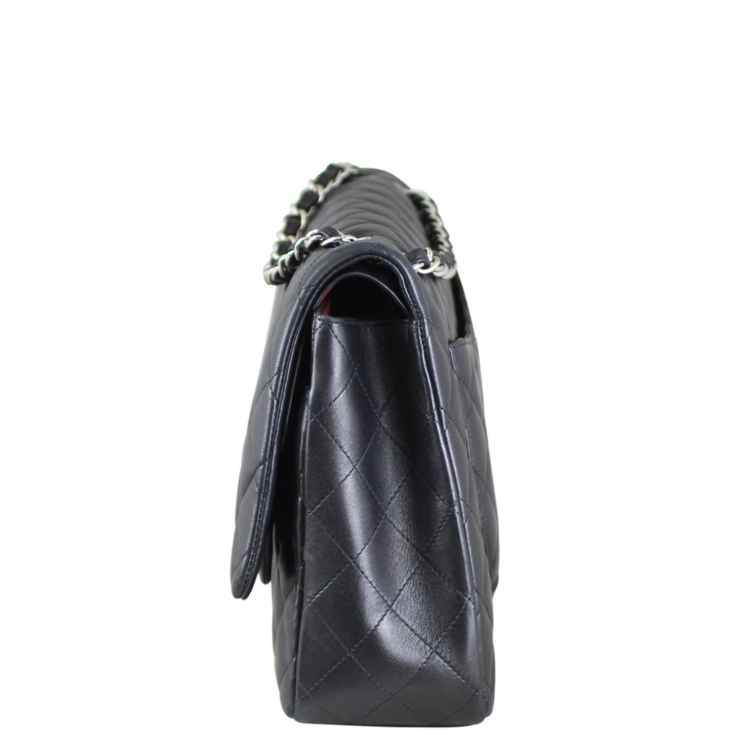 Chanel Classic Double Maxi Lambskin 14 Series Handbag Black Flap