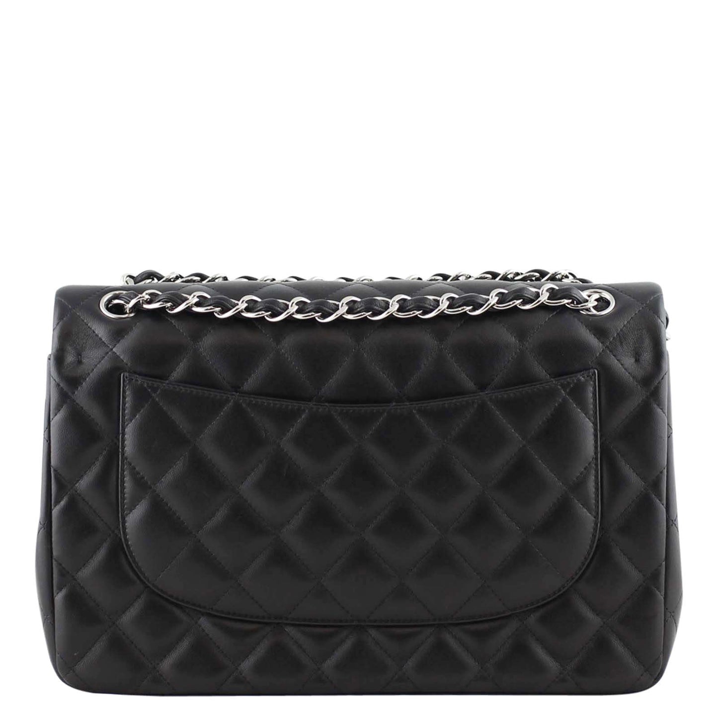 Chanel Classic Double Jumbo 18 Series Handbag Black Flap