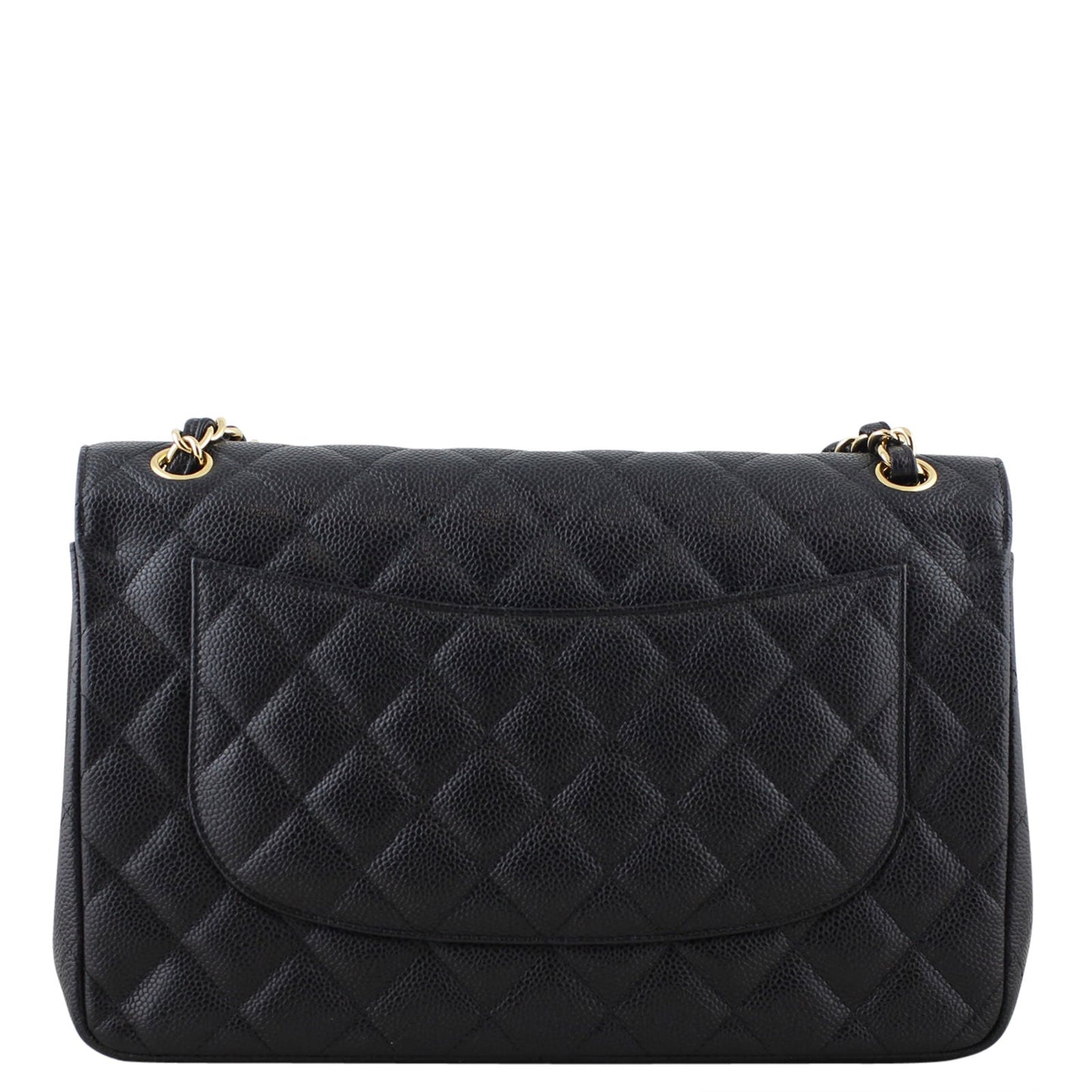 Chanel Classic Double Jumbo 14 Series Handbag Black Flap