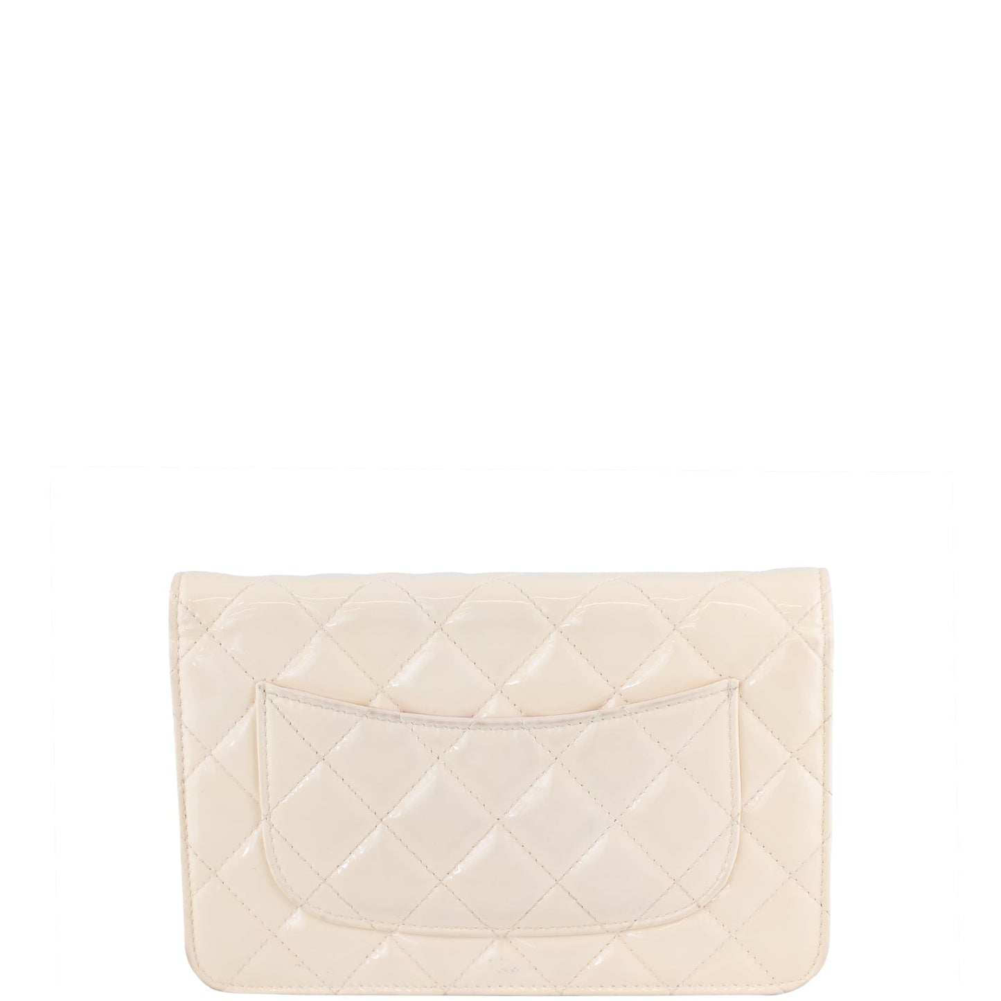 Chanel Classic Wallet on Shell Hardware Handbag Pink Silver