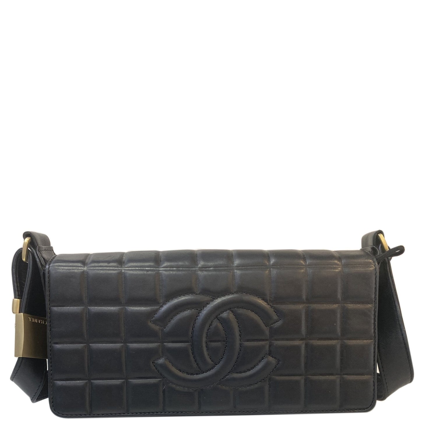 Chanel CC Chocolate Bar Flap - Black Travel Bag