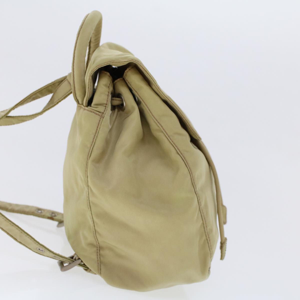 Prada Backpack Nylon Beige Nylon Beige Cl587