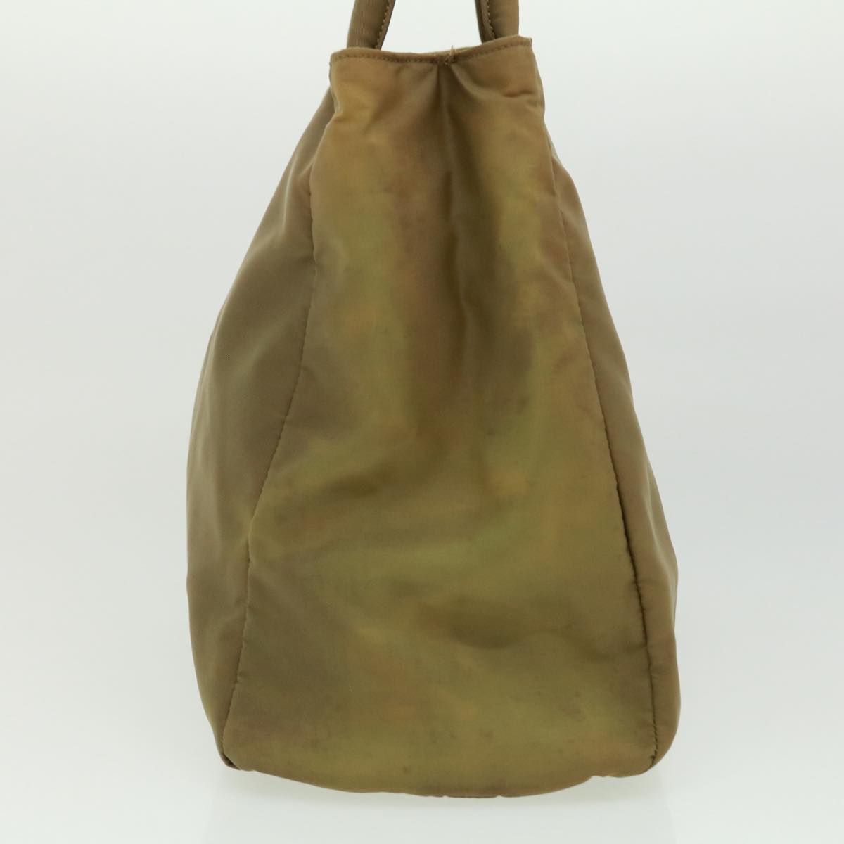 Prada Hand Bag Khaki Nylon Travel Bag Nylon Khaki Cr603