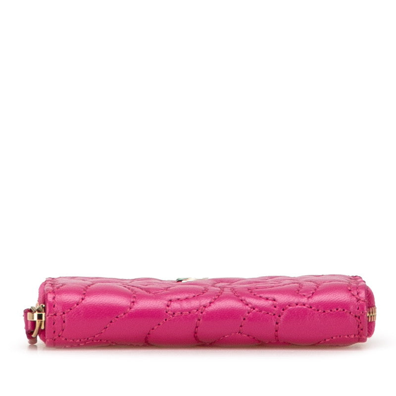 Chanel Camellia Lambskin Coin Case Bag
