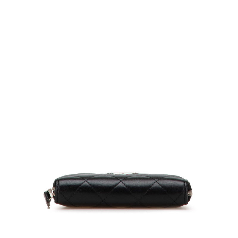 Chanel Coco Mark Zip Coin Purse Lambskin Coin Case Bag