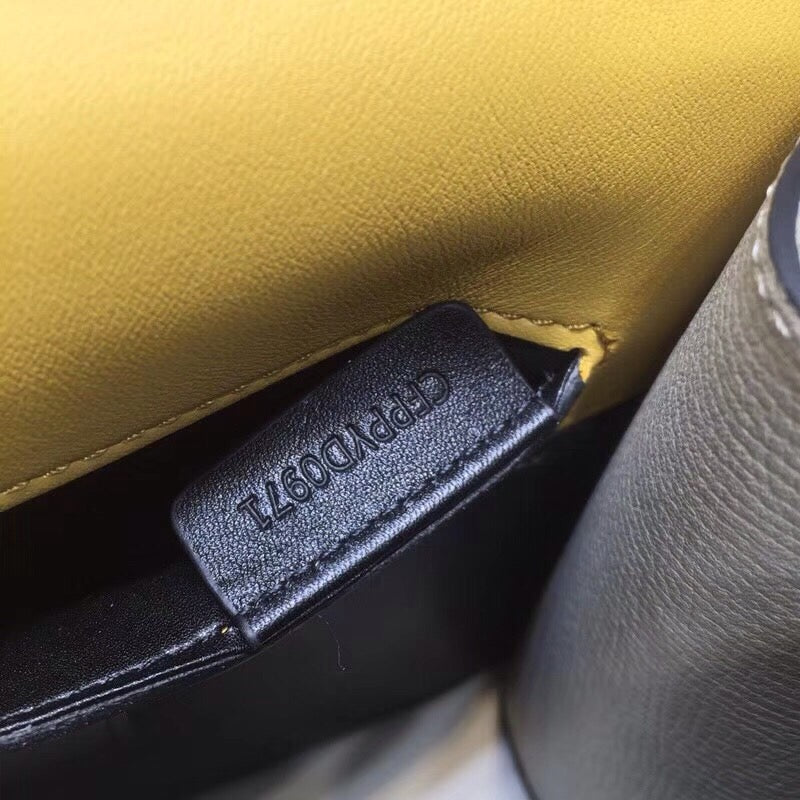 Top Quality Macken Colorblock Crossbody Yellow Bag Beige Small Crossbody Bag 95In24Cm 8016