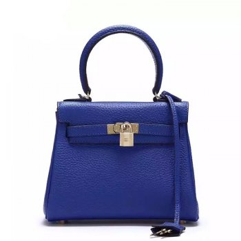 Hermes Luxury Kelly Cm Togo Bag Electric Leather Blue Travel Bag