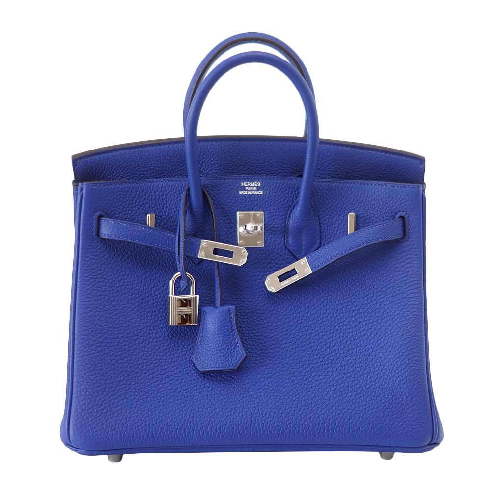 Hermes Birkin Bleu Electric Bag Travel Bag