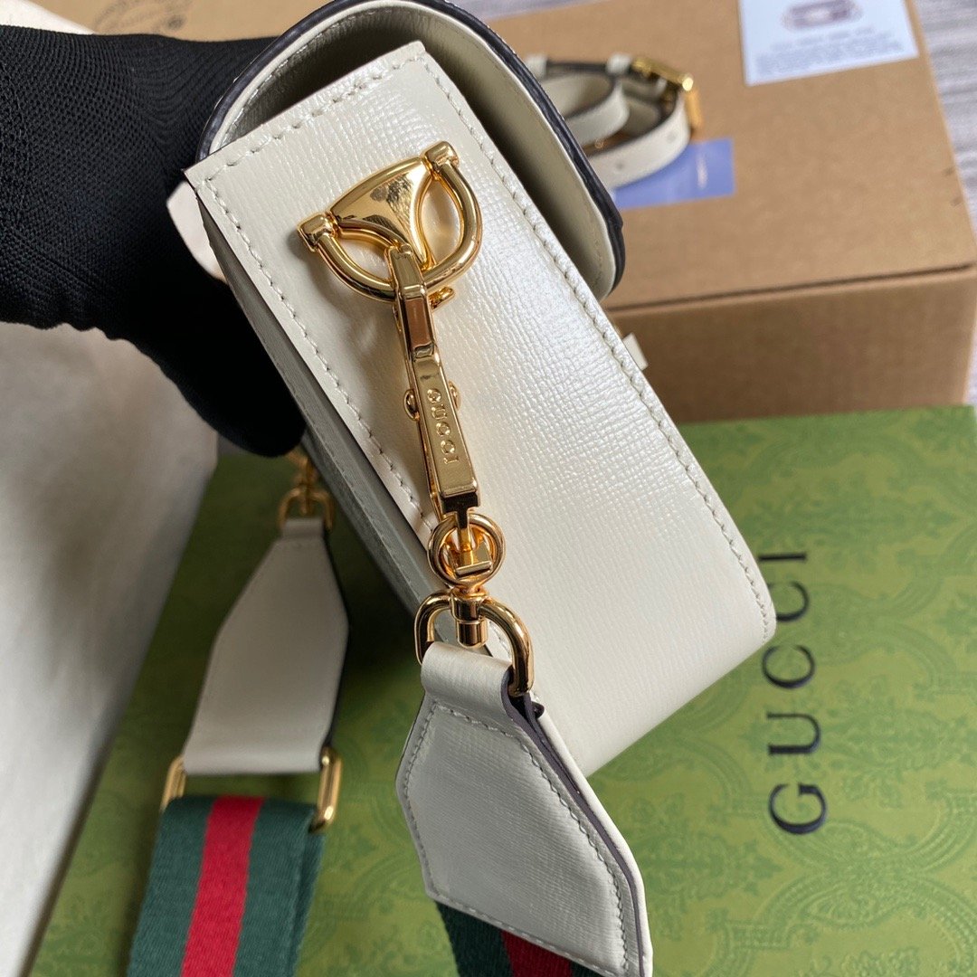 gg Horsebit gg , ’s White Mini Bag